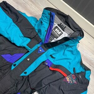 Helly Hansen Equipe Ski Suit One Piece Snowsuit Black Men's Sz L